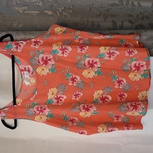 Bright floral tank